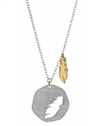 Carrie Saxl Feather Charm Pendant Necklace