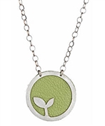 Carrie Saxl Budding Leaf Shadow Pendant Necklace