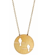 Carrie Saxl Birds on a Wire Pendant Necklace