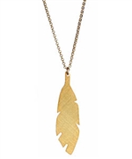 Carrie Saxl Feather Pendant Necklace