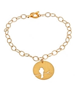 Carrie Saxl Bird on a Branch Silhouette Bracelet