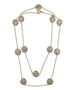 Lauren G. Adams Peace Sign Charm Necklace