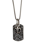 Royalty Collection Fleur De Lys and Crystal Necklace