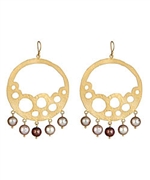 Wendy Mink Cutout Pearl Drop Earrings