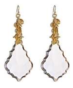 Ali NY Crystal Leaf Earrings
