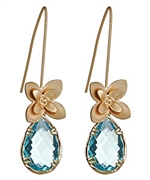 Alvina Abramova Aqua Glass-Drop Alexis Earrings