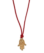 Blee Inara Goldtone Hamsa Pendant Necklace