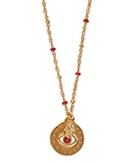 Blee Inara Evil-Eye Beaded Chain Necklace