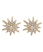 Yochi Rhinestone Star Earrings