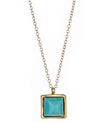 Diana Warner Turquoise Pendant Necklace