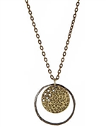 Diana Warner Double Disc Pendant Necklace