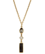 Diana Warner Geometric-Drop Pendant Necklace