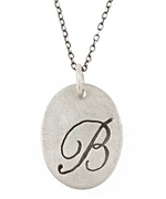 Urban Sweetpea Script Grande Cameo Pendant Necklace