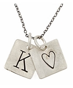 Urban Sweetpea Heart Double-Pendant Necklace