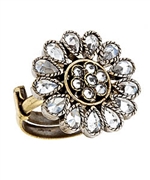 Taara Small Floral Crystal Ring