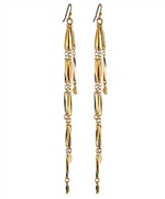Ali NY Antique Link Long Tassel Earrings