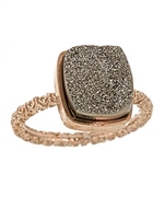 Dara Ettinger Nadia Stackable Square Druzy Ring