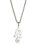 Pineapple Seed Small Botanical Pendant Necklace