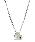 Pineapple Seed Little Heart Pendant Necklace