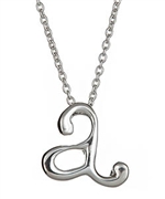 Tina Tang Serif Initial Pendant Necklace