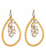 Wendy Mink Tear Drop Pearl Cascade Earring