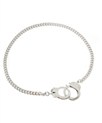Bee Charming Silver Handcuff Necklace