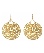 Kris Nations Gold Wildflower Earrings