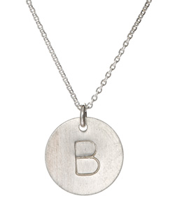 Nashelle Silver Initial Necklace