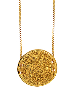Ettika Phaistos Gold Coin Necklace