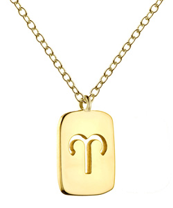 Marie Todd Astrology Tag Pendant Necklace