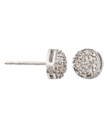 Round Diamond Stud Earrings