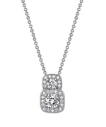 Lafonn Double Stacked Pendant Necklace