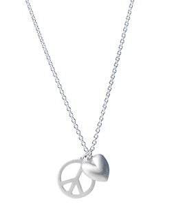 Real Jewels Peace and Love Necklace