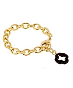 Privileged Clover and Chain Bracelet