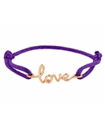 Avanessi One Love Purple Cord Bracelet