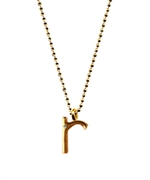 Ariel Gordon R Initial Pendant Necklace