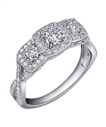 Lafonn Three Stone Setting Ring