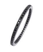 Lafonn Narrow Black Micro-Pave Ring