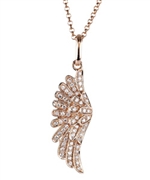 Majolie Rose Gold Wing Diamond Necklace