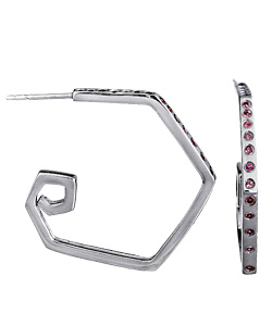 Simone Wang Grecian Swirl Hoop Earrings