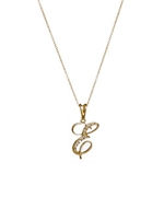 E Initial Pendant Necklace