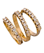 Clear Crystal Ring Set