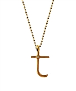Ariel Gordon T Initial Pendant Necklace