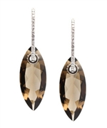 Tresor Gemstones with Diamond Huggies Earrings