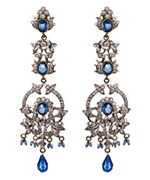 Taara Blue Victorian Earrings