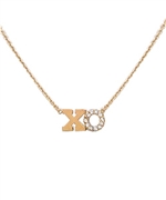 Zoe Chicco Pave Diamond and Gold Double Initial Necklace