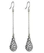 Yochi Silver Drop Earrings
