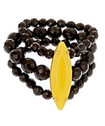 Yochi Yellow Diamond Beaded Bracelet