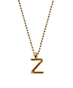Ariel Gordon Z Initial Pendant Necklace