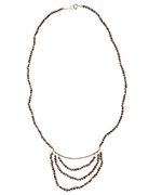 Zoe B. 14k Pyrite Bib Necklace